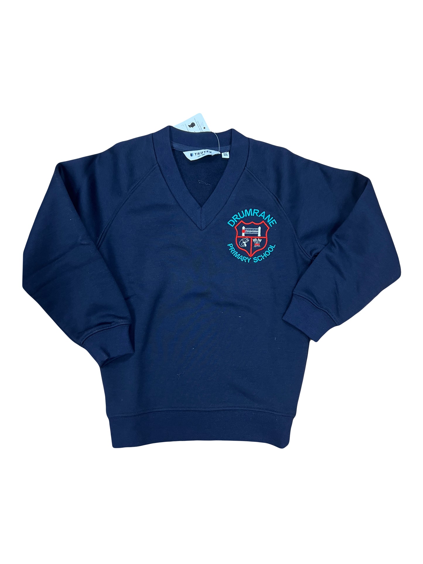 Trutex - Drumrane Primary School V-Neck Sweatshirt - Navy