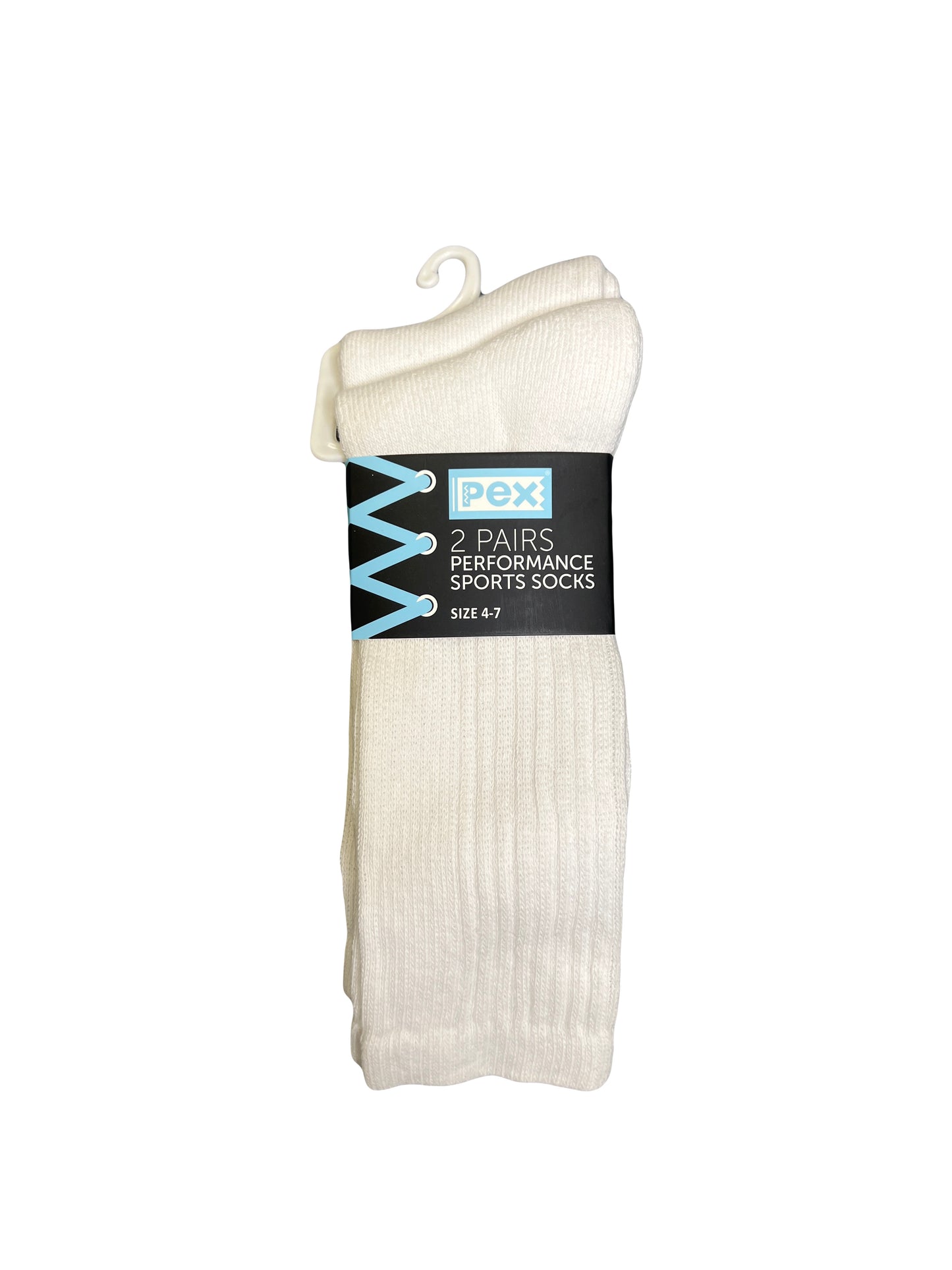 Pex - 2 Pack Sports Socks - White