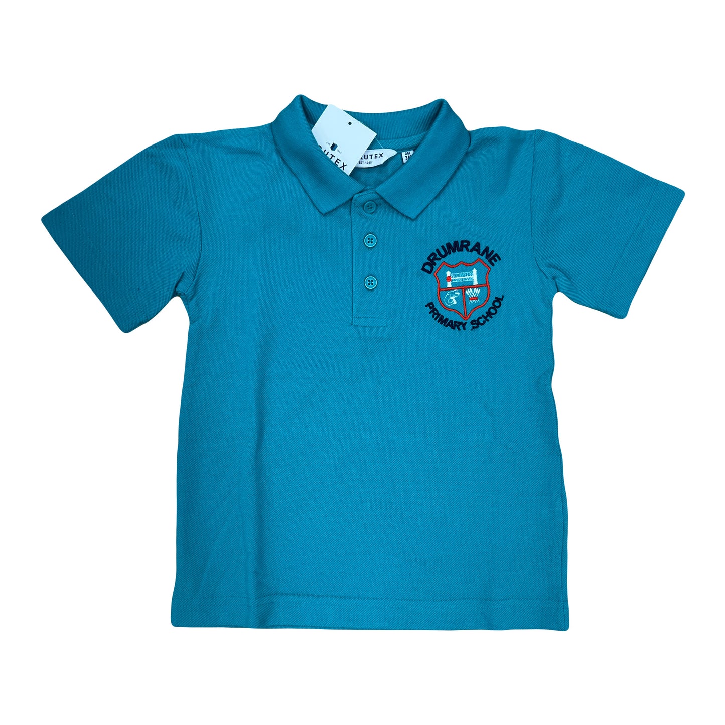 Trutex - Drumrane Primary School Polo Shirt - Turquoise