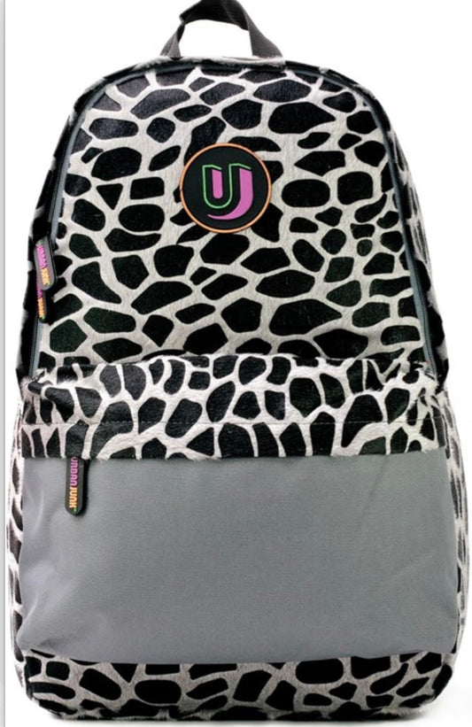 Urban Junk - Animal Print Schoolbag - Grey