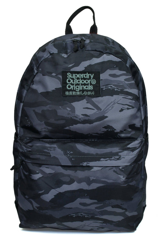 Superdry - Printed Montana Schoolbag - Dark Grey Tiger Camo