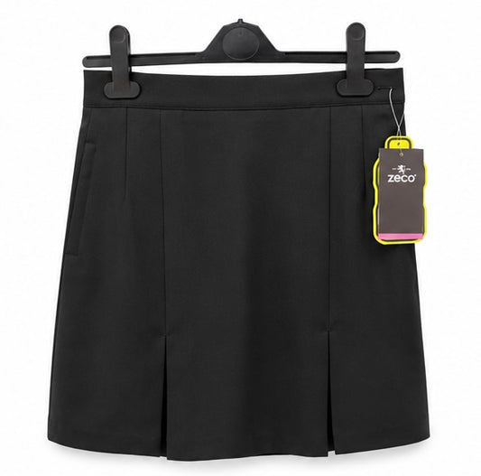Zeco - Limavady High School Kick-Pleated Skirt - Black